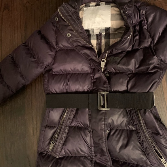 burberry belted parka